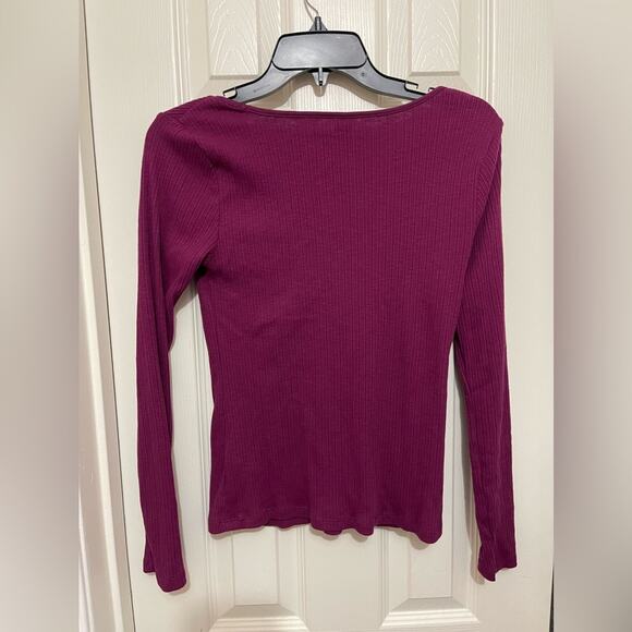 Old Navy Ribbed Cotton Blend Shirt 3 Piece Bundle Closet Staple Basics size Med - Picture 7 of 7